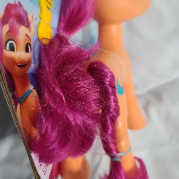 My Little Pony 7" Orange Pink Doll Toy Figure with Yellow Comb Sunny Starscout - Picture 7 of 8